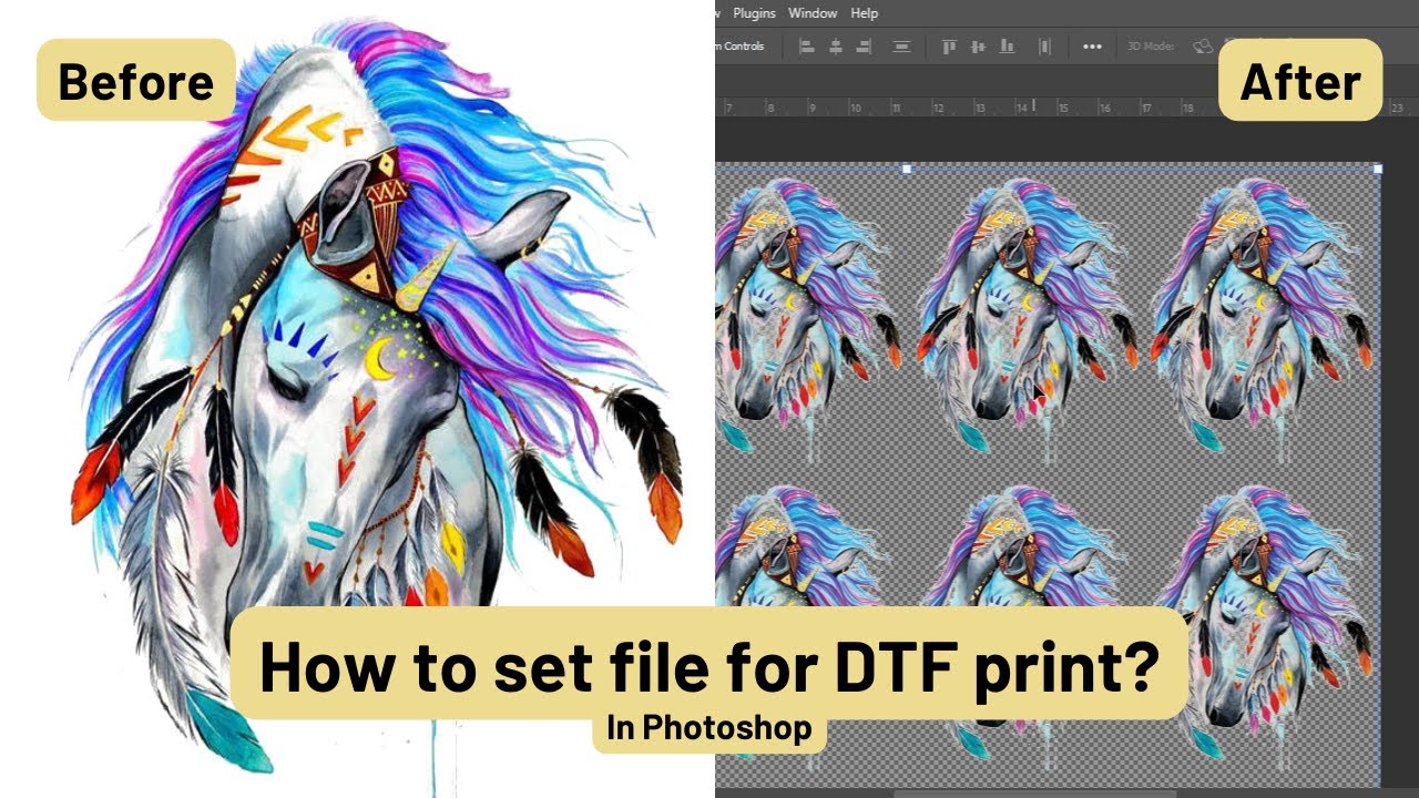 How to set file for DTF print? | DTF printing in 2023 #dtfprinting #dtfprints
