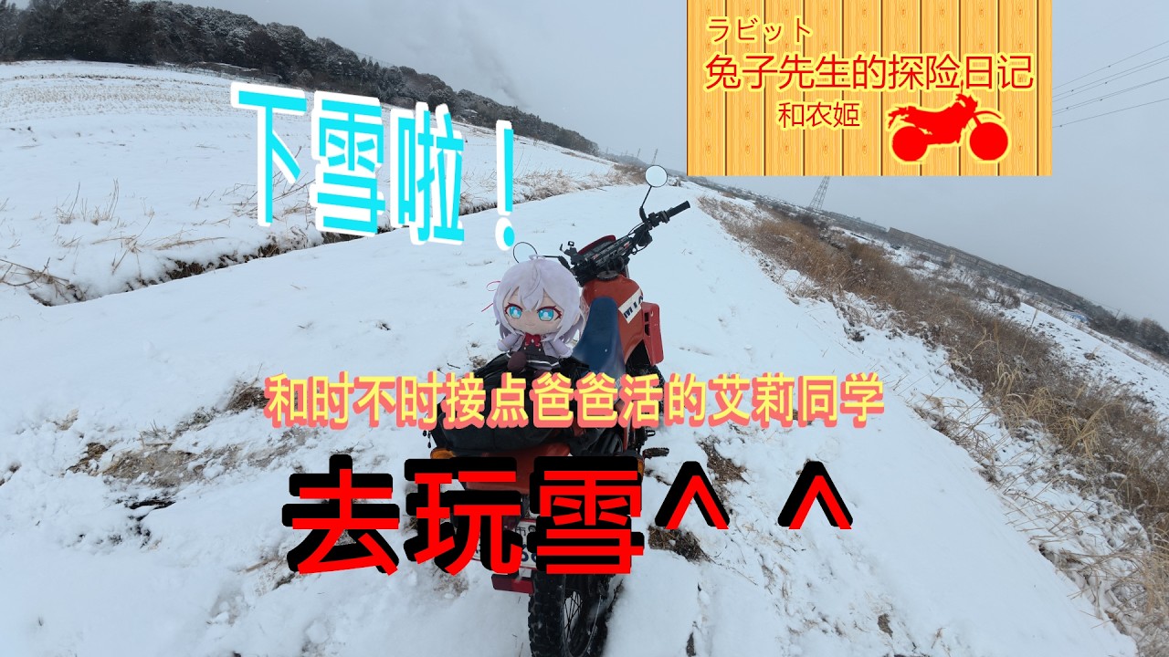 【VLOG】下雪啦！和时不时接点爸爸活的艾莉同学去玩雪