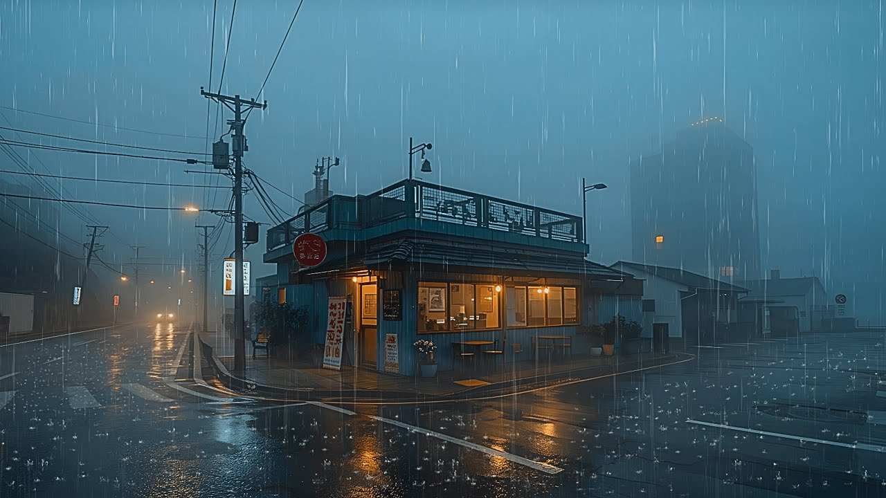 90s 80s Rainy Tokyo Night 🌧️ Chill Lofi Beats to Study To