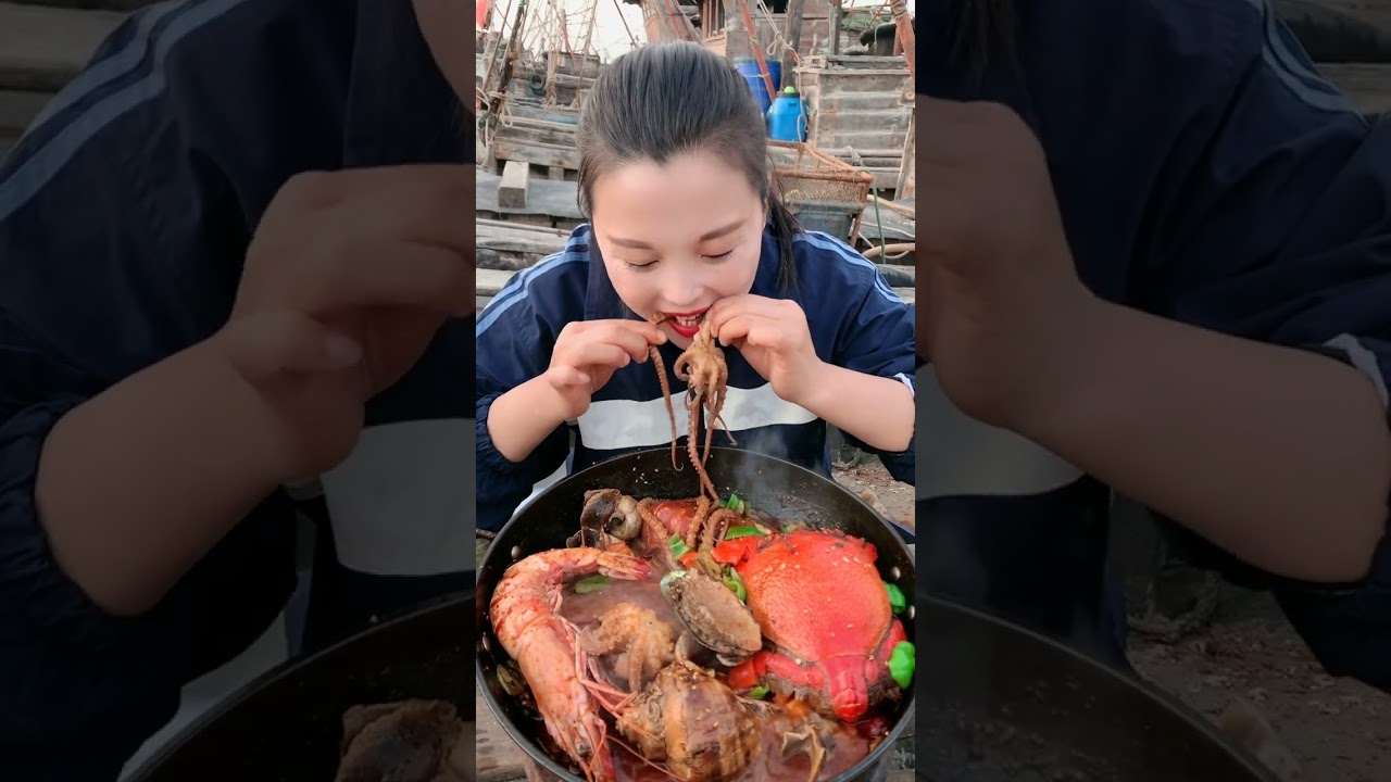 #Mukbang - Mukbang Eating Seafoods SV#139 - #Shorts
