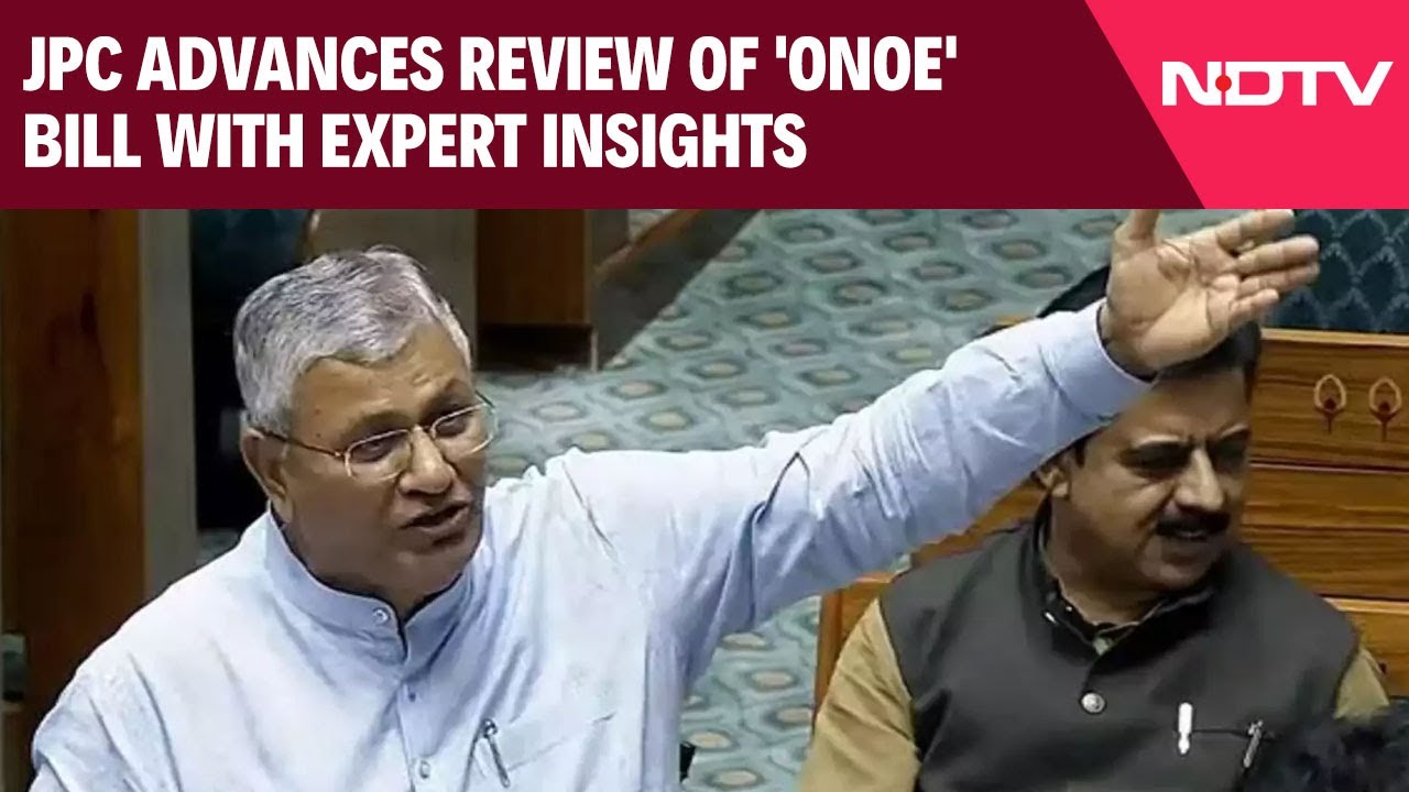 JPC Advances Review of 'One Nation, One Election' Bill With Expert Insights