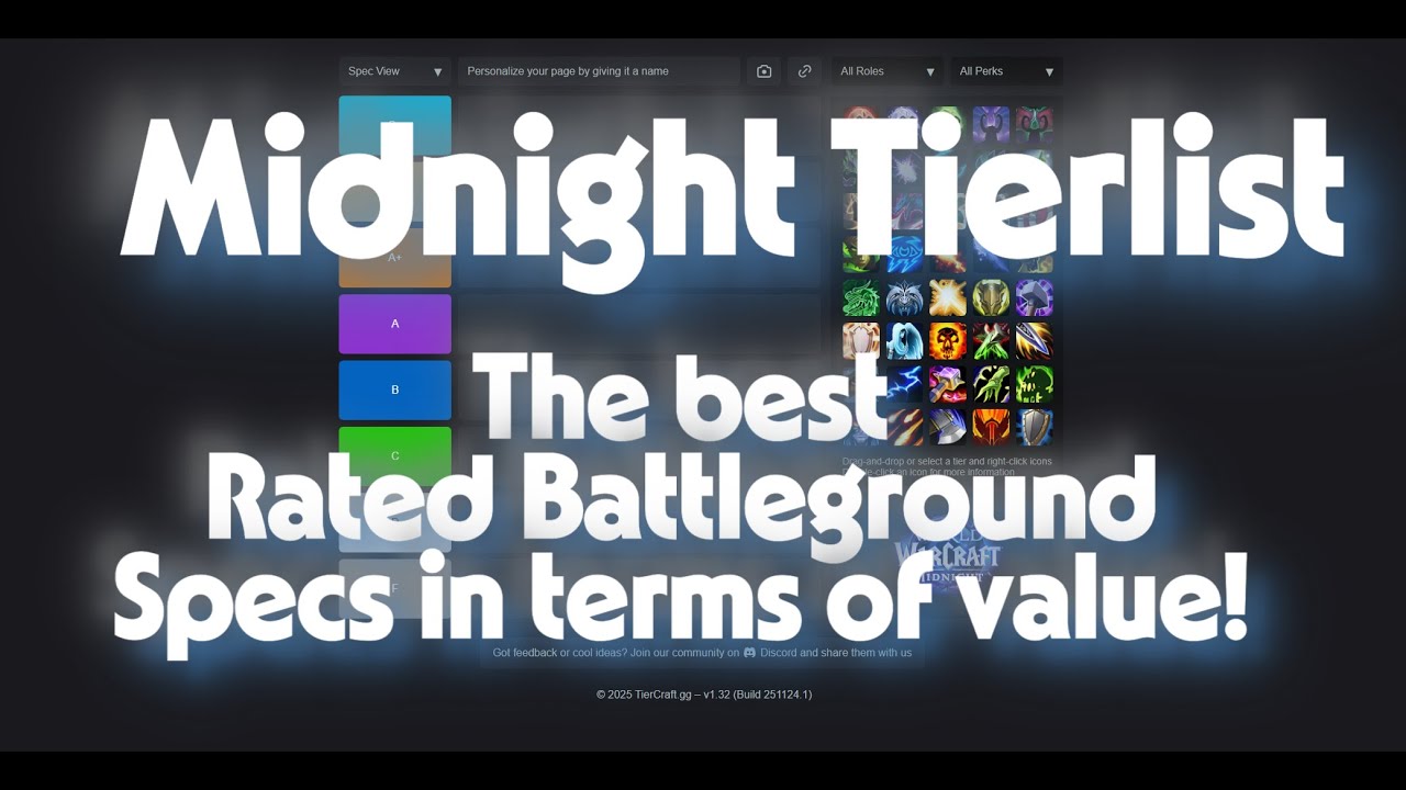 Midnight Tierlist - Rated Battleground DPS Specs!