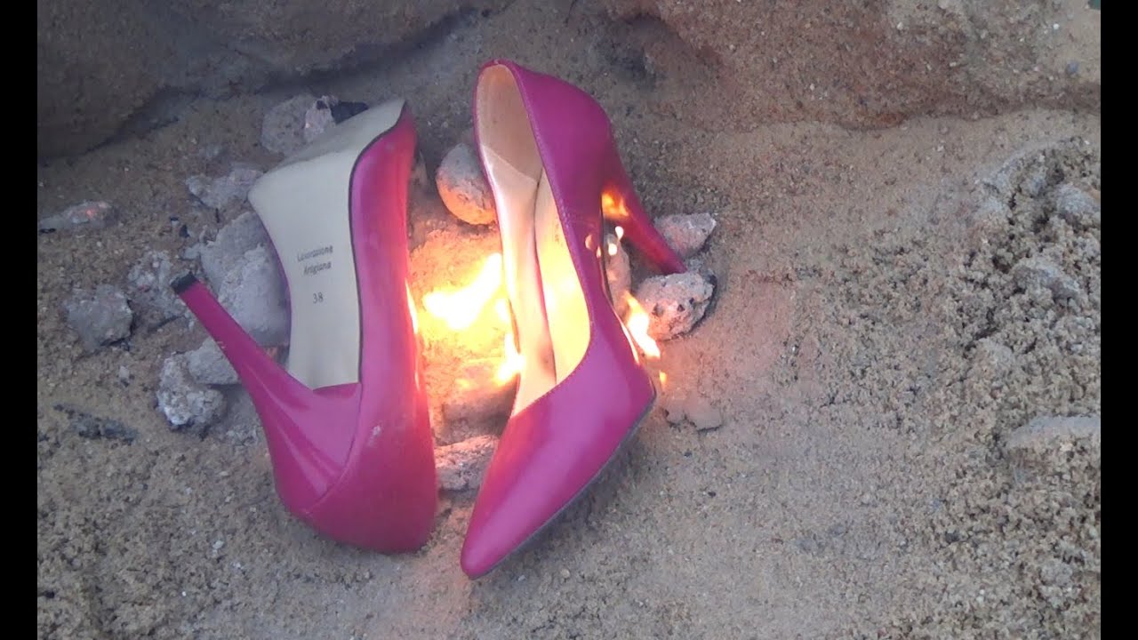 432 burning two pairs of high heels