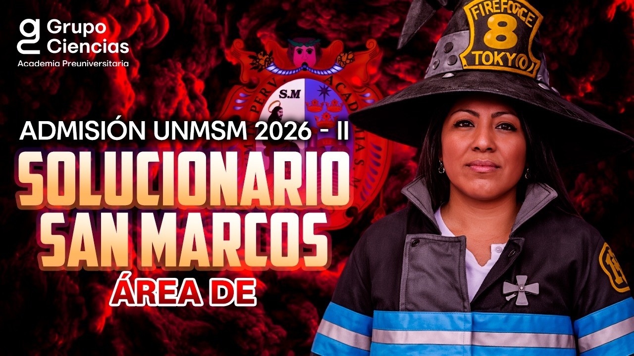 SOLUCIONARIO SAN MARCOS 📚 2026 - II ✨ ÁREA DE