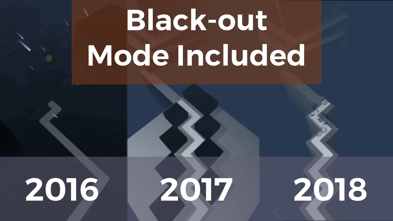 Dancing Line - The Storm | Black-out mode + Old vs New