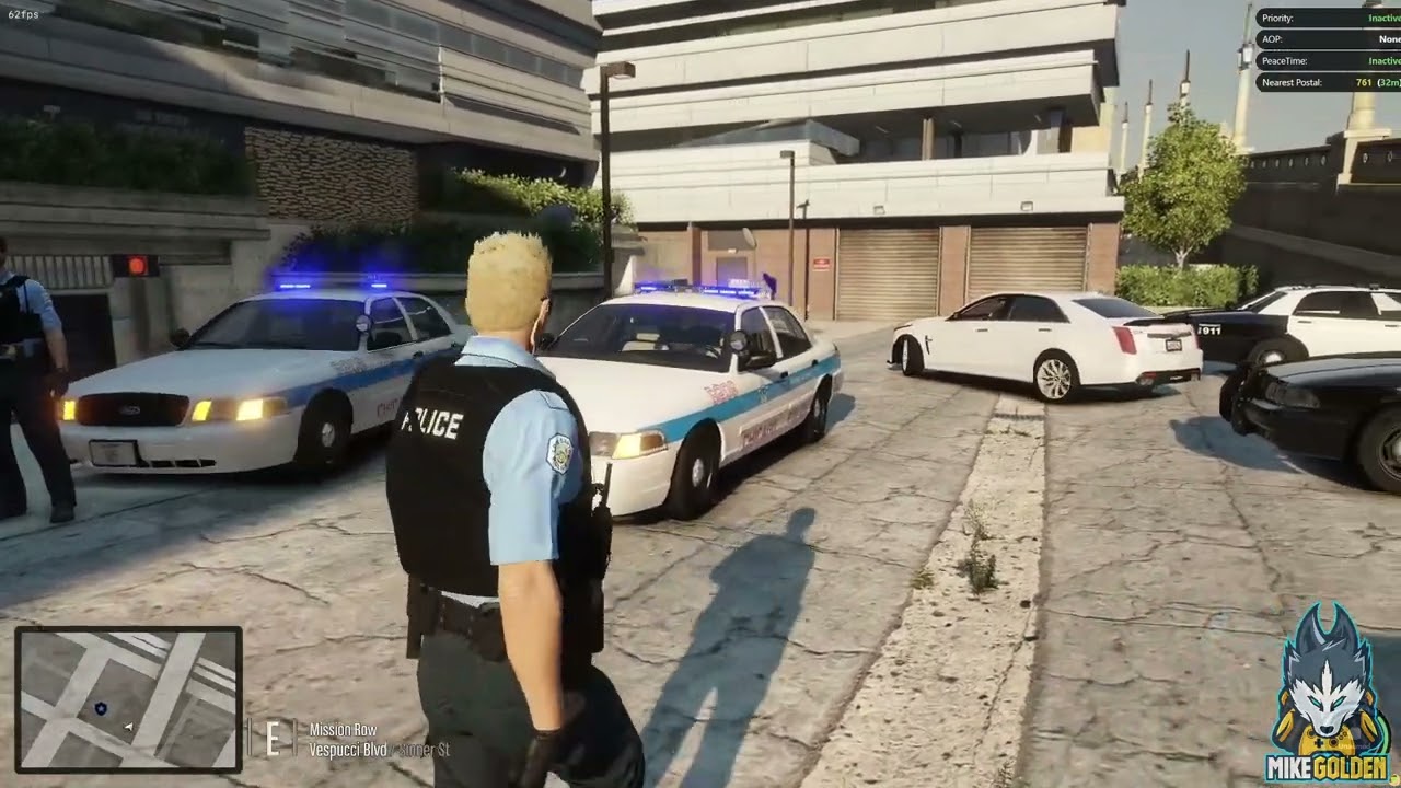 Suspect Flees From Chicago Police And Turns In A Gunfight | FiveM Code G