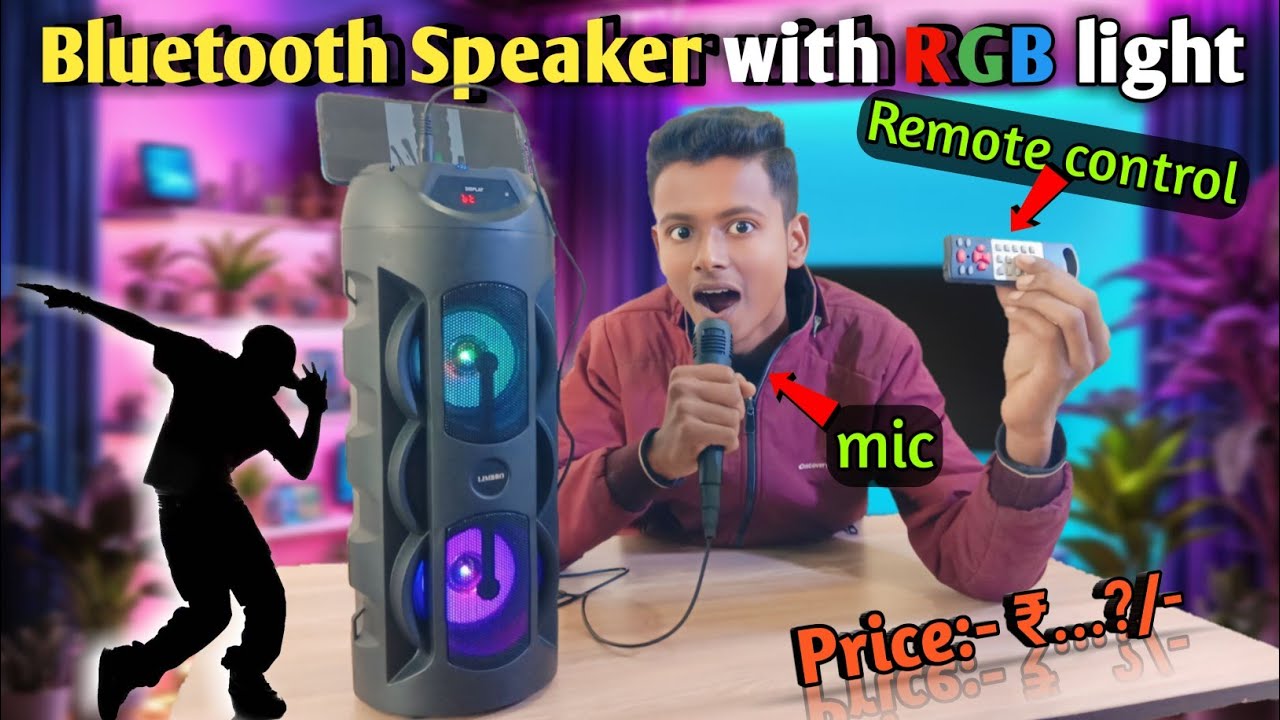 Party tower box🕺 || LIMBRO Bluetooth speaker with mic and remote || full information.