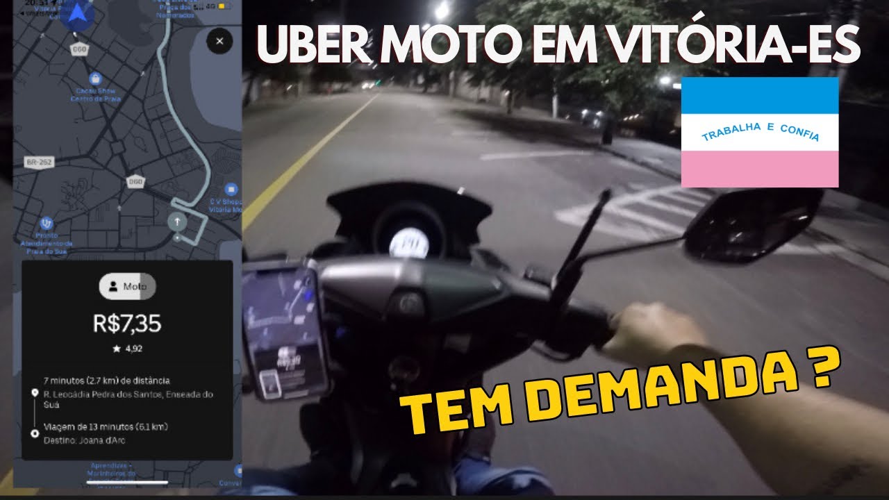 UBER MOTO EM VITÓRIA-ES TEM PASSAGEIRO?