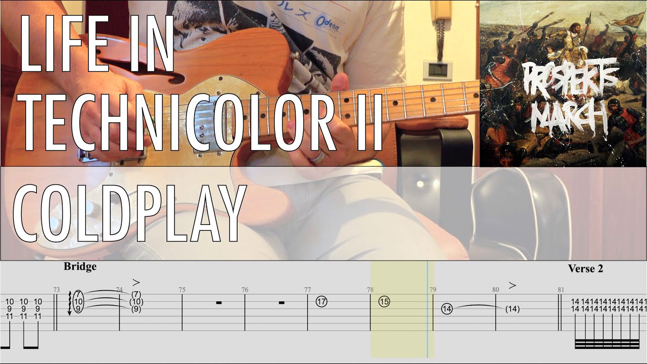 Life In Technicolor II Coldplay Cover • Guitar Tab • Tutorial • Lesson