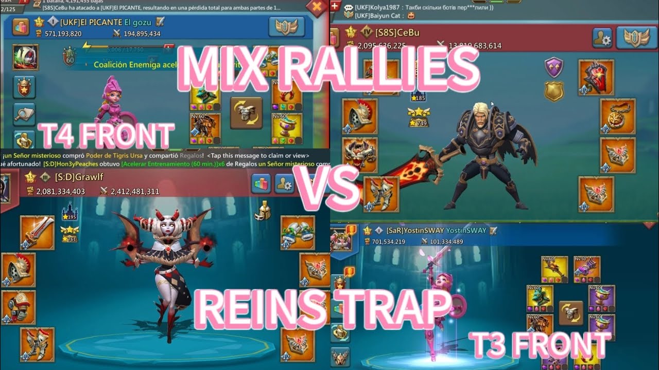 Grawlf & CeBu Mix Rallies vs My Reins Trap | 2.5M Mix rally | Blackwing | T3 New Comp