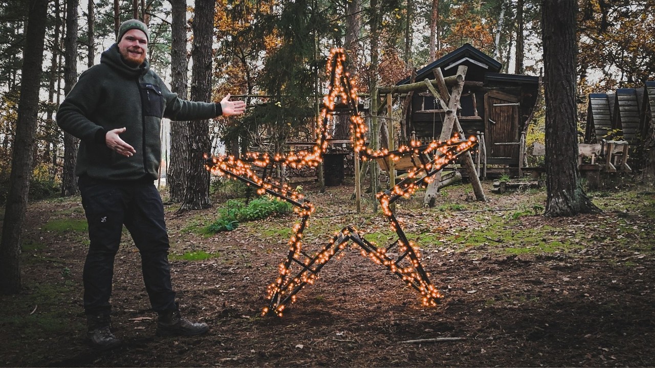 XXL Weihnachtsstern aus Holzb&ouml;cken - lohnt sich der TikTok Hype?