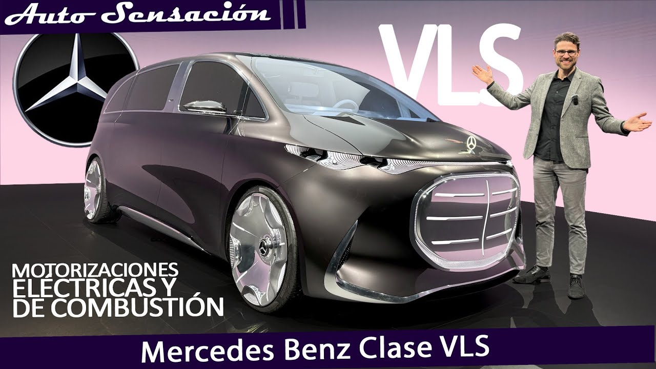 Presentación Mercedes Benz Vision V: Descubre la Clase V de superlujo con iluminación innovadora.