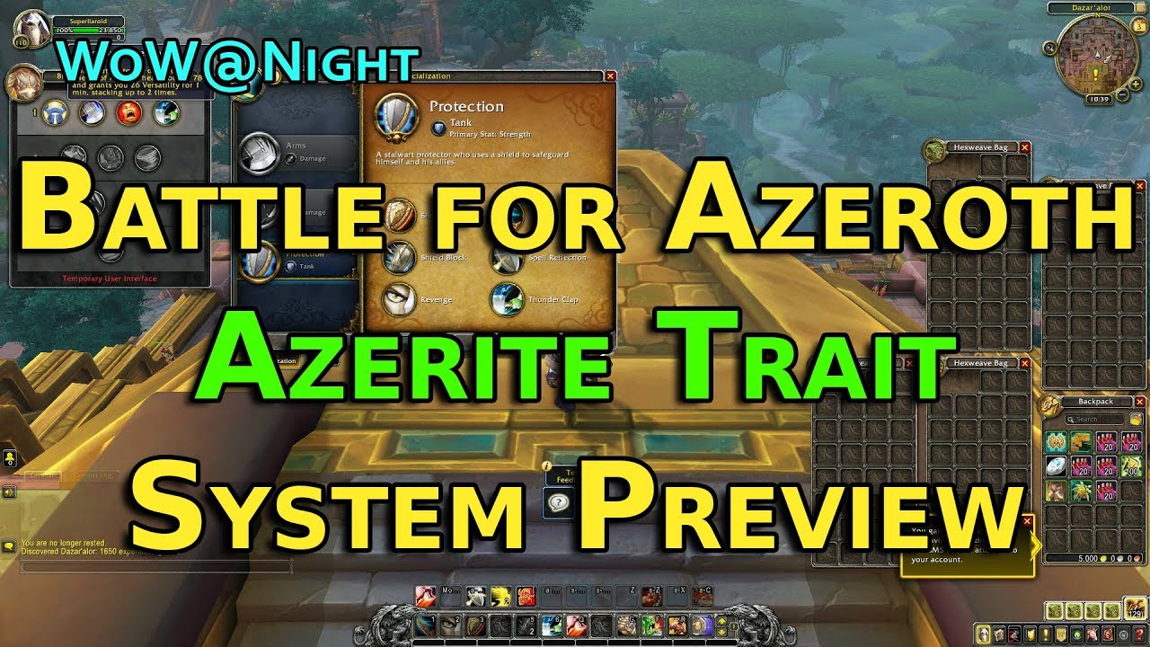 Battle for Azeroth Alpha - Azerite Trait Preview