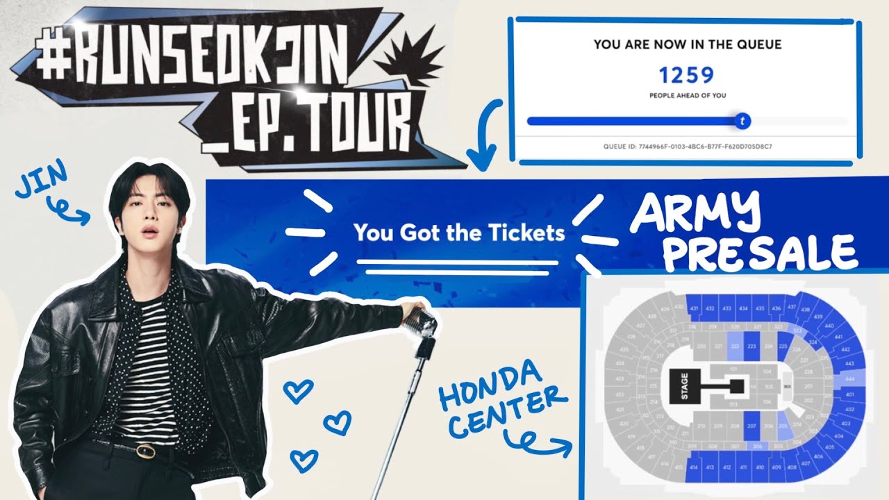 I GOT BTS JIN 'RUN SEOKJIN EP. TOUR' TICKETS in 15 MINUTES!  💖 ARMY PRESALE TICKETMASTER EXPERIENCE