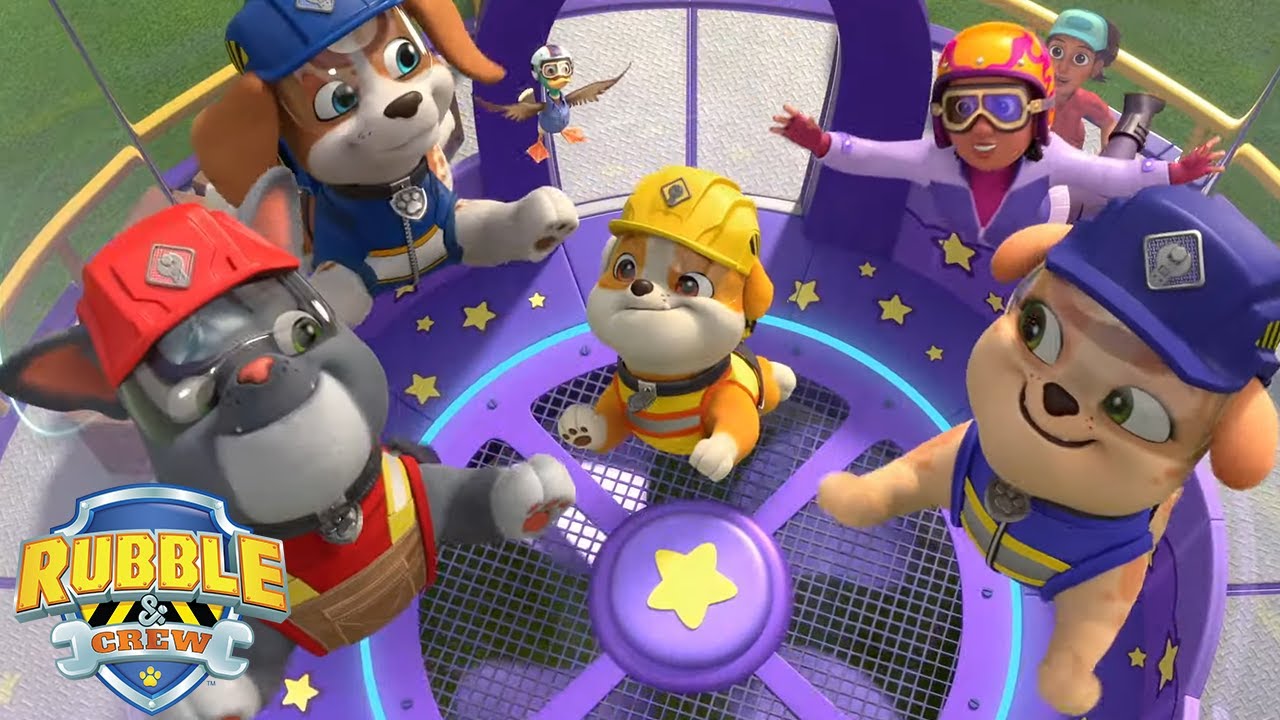 The Crew Builds an Indoor Skydiving Center 🪂 | Rubble and Crew | Cartoons for Kids