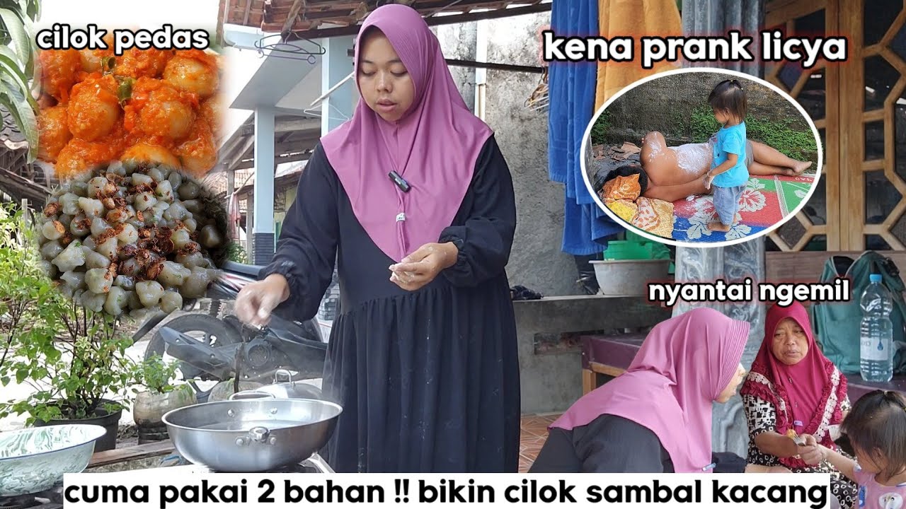 Cilok sambal kacang ⁉️ Resep simpel Buat Cemilan 2 bahan saja