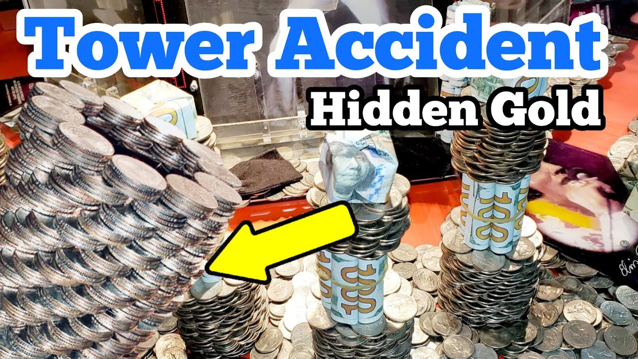 TOWER OF GOLD ACCIDENT Inside The High Limit Coin Pusher Jackpot WON MONEY ASMR