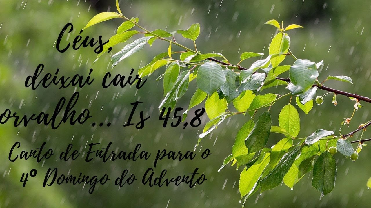 Céus, deixai cair o orvalho.  Canto de Entrada (4° Domingo do Advento)