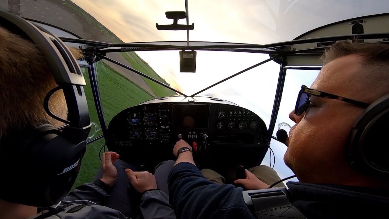 14th Hour N PPL Training with Cockpit Audio. Eurofox microlight.