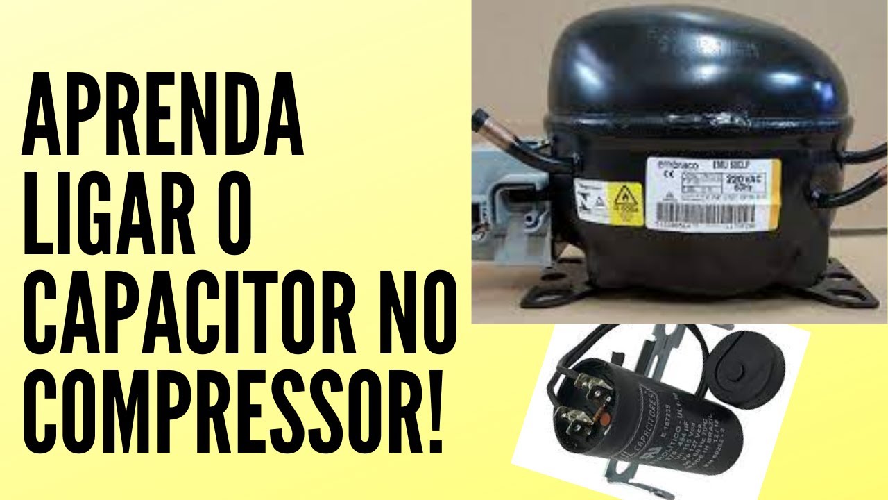 Como Colocar Capacitor de Compressor Geladeira, Ligando o Capacitor no Compressor