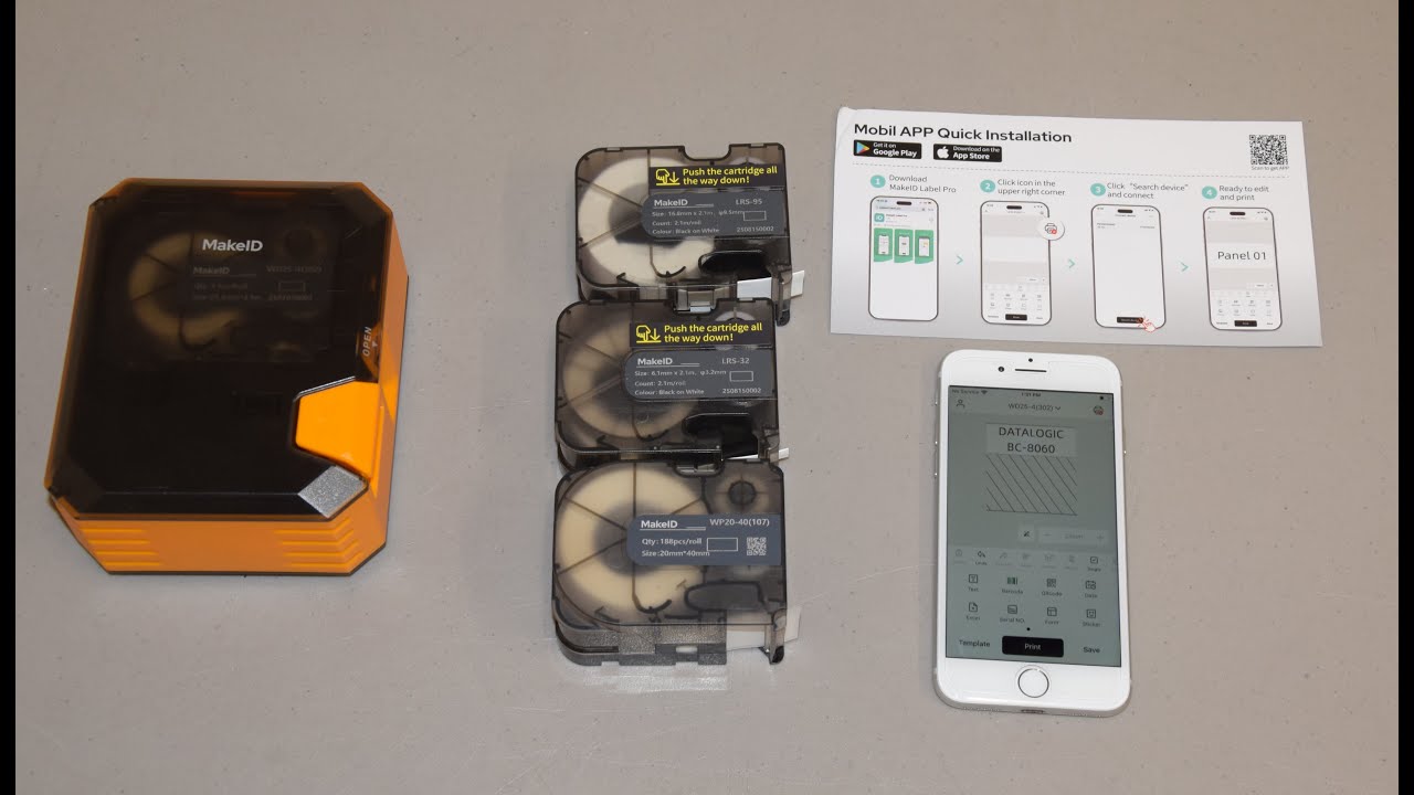 Review of the MakeID P31s portable label printer and comparing it to my Brady M210