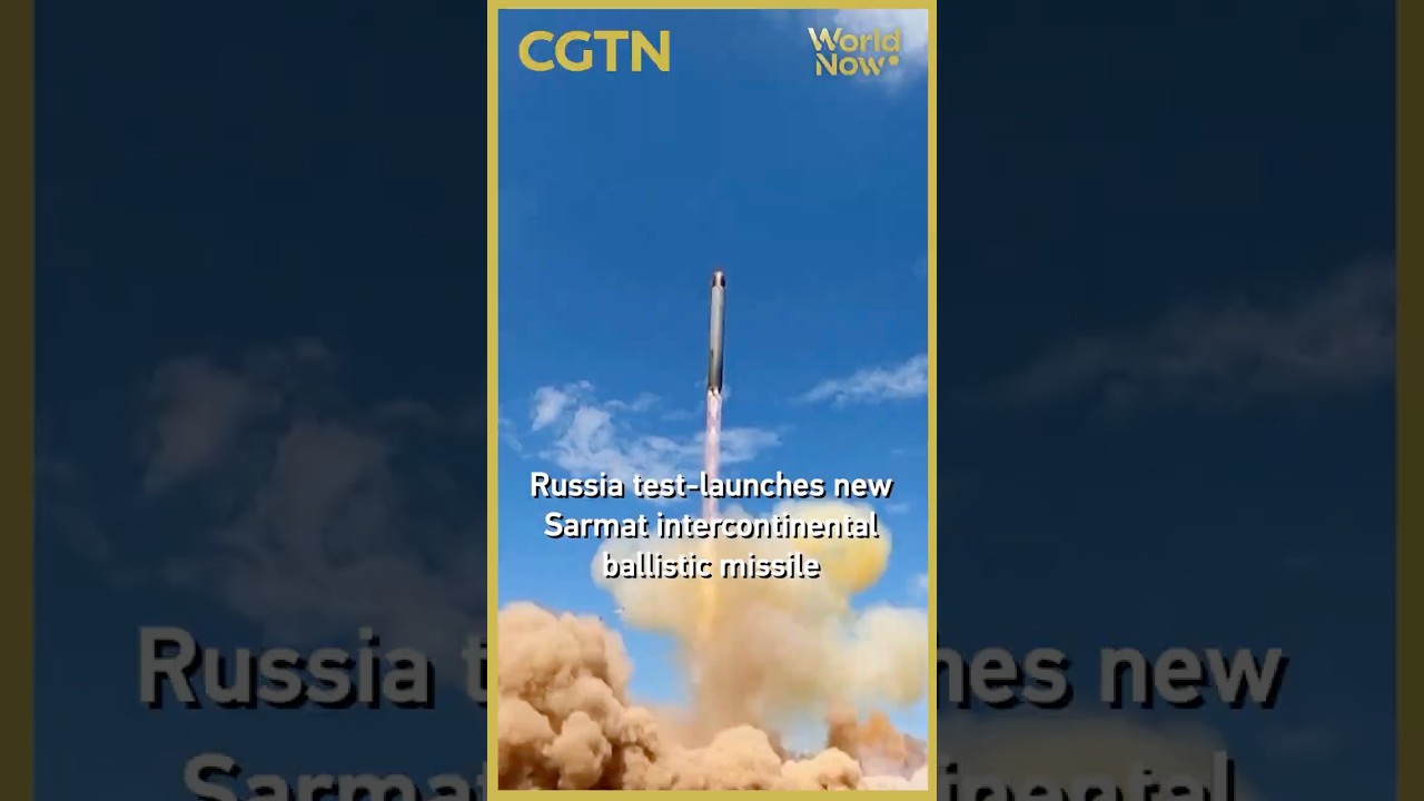 Russia test-launches new Sarmat intercontinental ballistic missile #worldnow