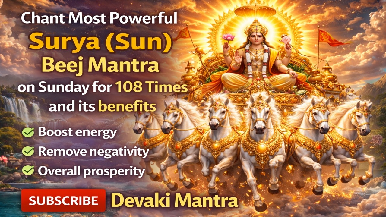 Surya Beeja Mantras.500k views.       3 days #MeditationShorts #MantraShorts #HealingMusic #AajaRaja