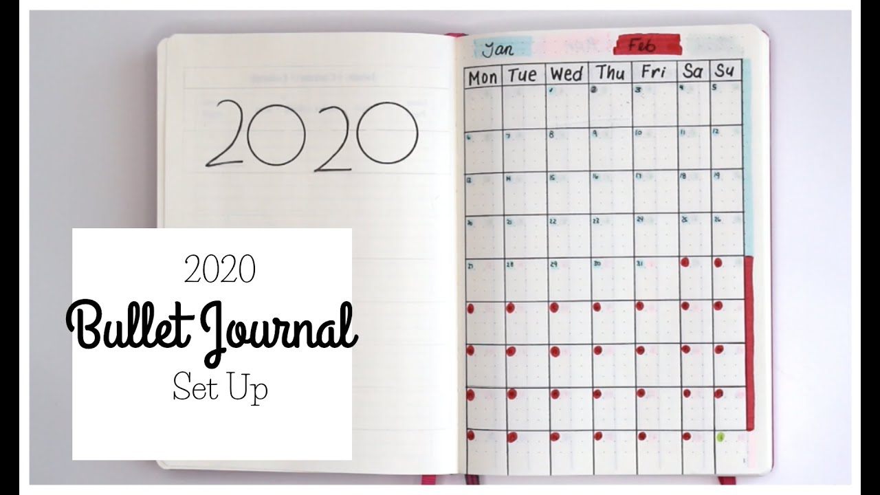 2020 Bullet Journal Set Up [Hobonichi Inspired]