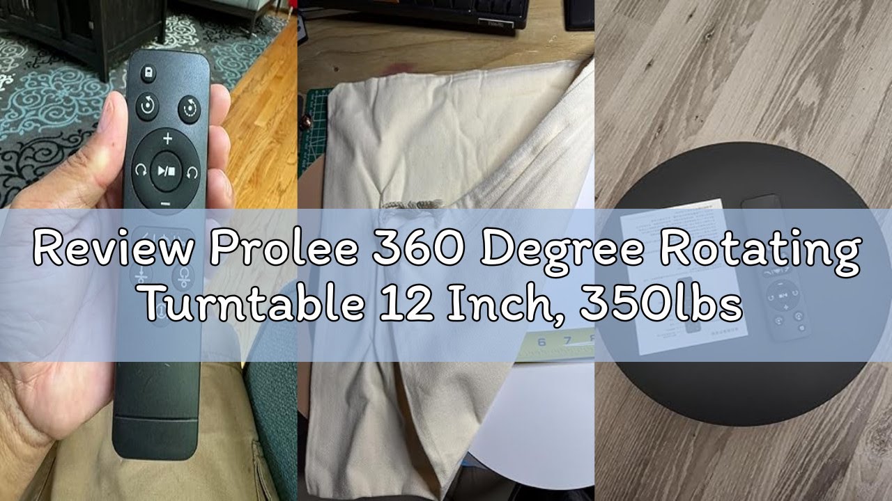 Review Prolee 360 Degree Rotating Turntable 12 Inch, 350lbs Capacity for Photography, Heavy Duty, Au