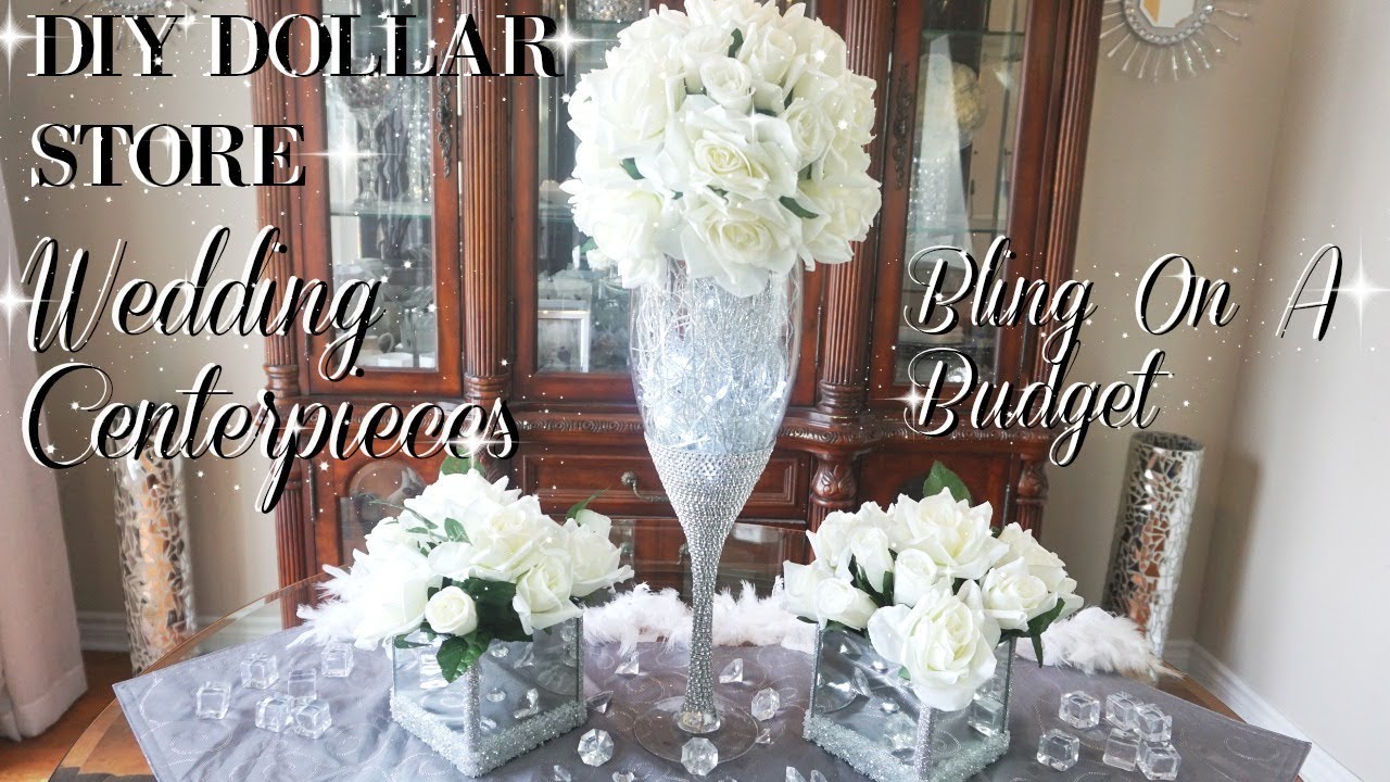 DIY WEDDING CENTERPIECE ON A BUDGET | SIMPLE DIY WEDDING DECOR | DIY DOLLAR STORE CENTERPIECE