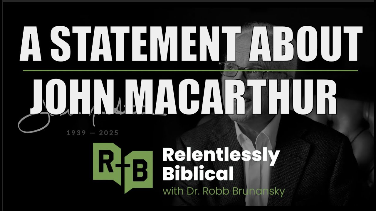 A Statement on John MacArthur