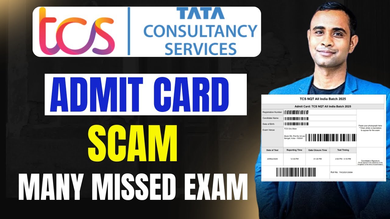TCS NQT 2025 Admit Card Scam | TCS - Many Missed TCS Exam | TCS NQT 2025
