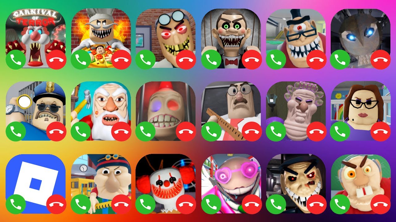 Escape The Carnival of Terror Obby,Escape Papa Pizza's Pizzeria Parkour Obby, Escape Bob the Dentist