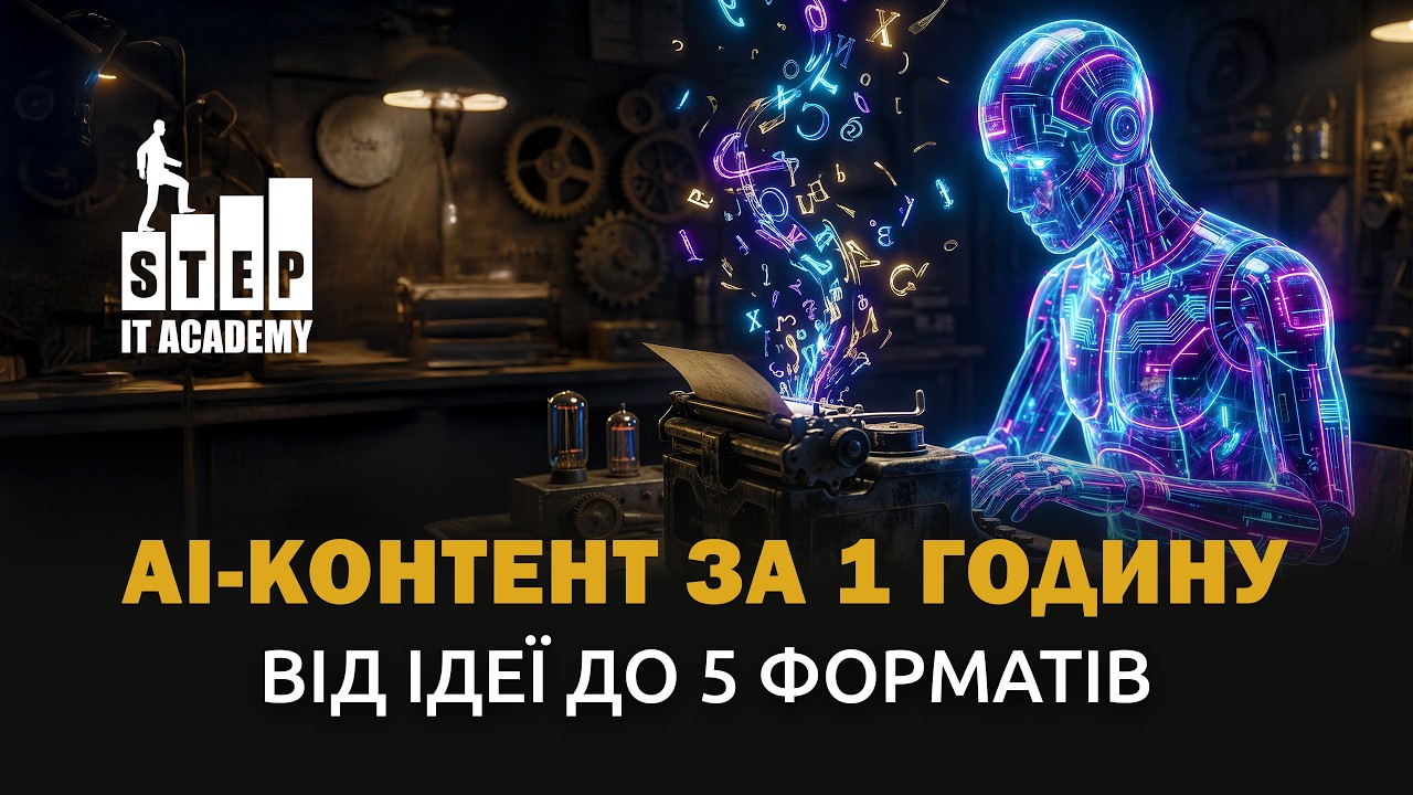 ONLINE майстер-клас: AI-контент за 1 годину: від ідеї до 5 форматів