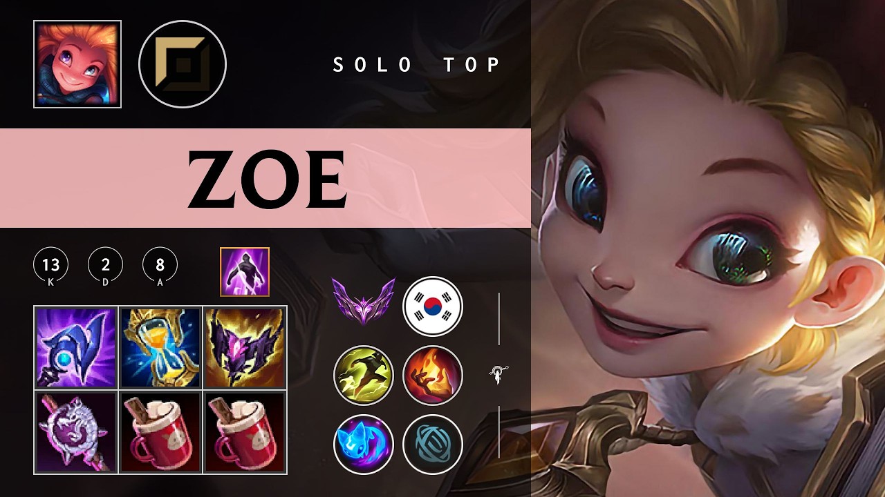 Zoe Top vs Renekton - KR Master Patch 26.03