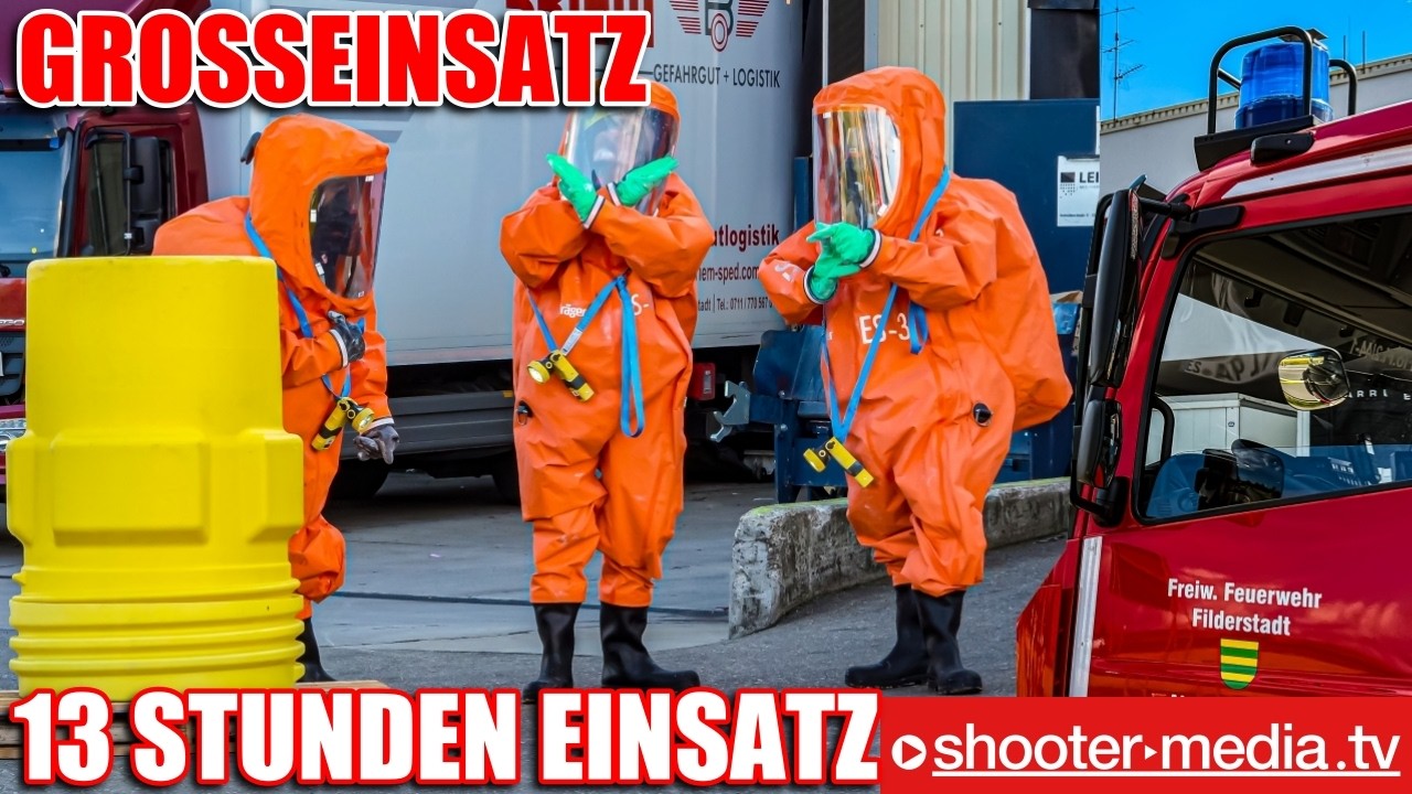 ⚠️ 🚒  XXL GEFAHRGUTEINSATZ - 13 STUNDEN LANG   🚒 ⚠️ | Großalarm in Bonlanden