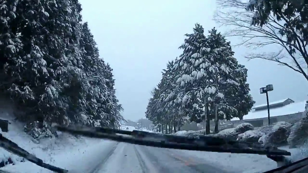 箱根３月の大雪、スタットレスタイヤでも登れない止まれない。