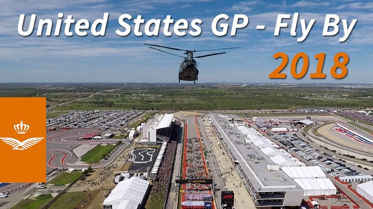 Apache & Chinook Fly By - United States GP | F1 2018 - Royal Netherlands Air Force #USGP