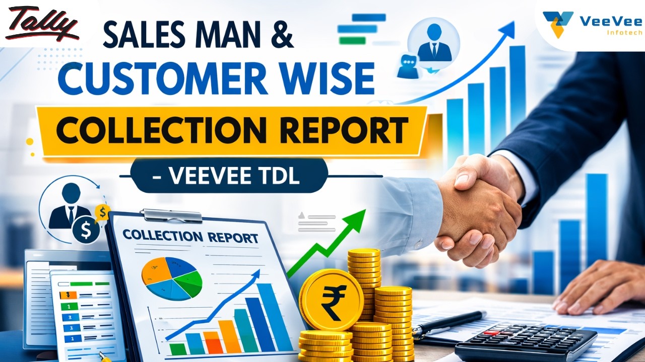 TallyPrime Salesman & Customer Wise Collection Report | Tamil | VeeVee Infotech