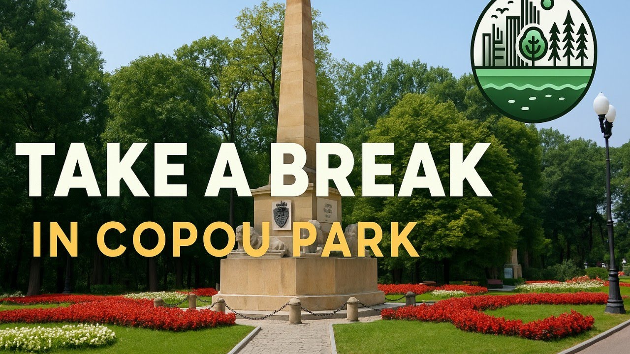 Relaxing Walk in Copou Park, Romania | Nature Sounds & Peaceful Scenery | City Nature Vibes