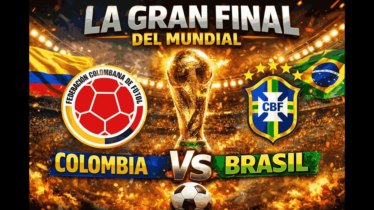 COLOMBIA vs BRASIL GRAN FINAL DEL MUNDIAL🏆Modo Leyenda #viral #colombia #brasil #gameplay #futbol