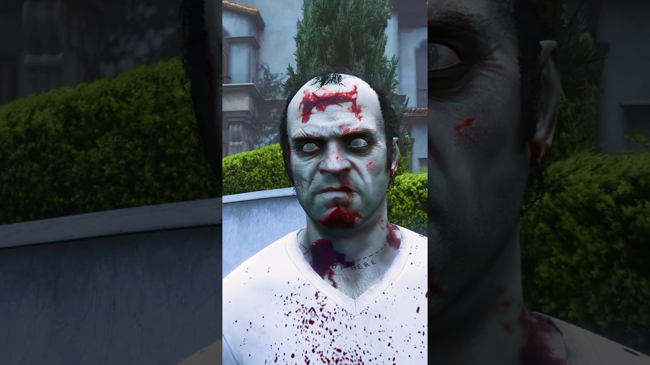 GTA 5 Protagonist As Zombies #gta5 #gta #shorts