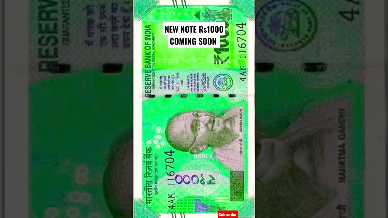 1000 INR Nowy banknot 2023 #nowy #indiancurrency #coinjourney