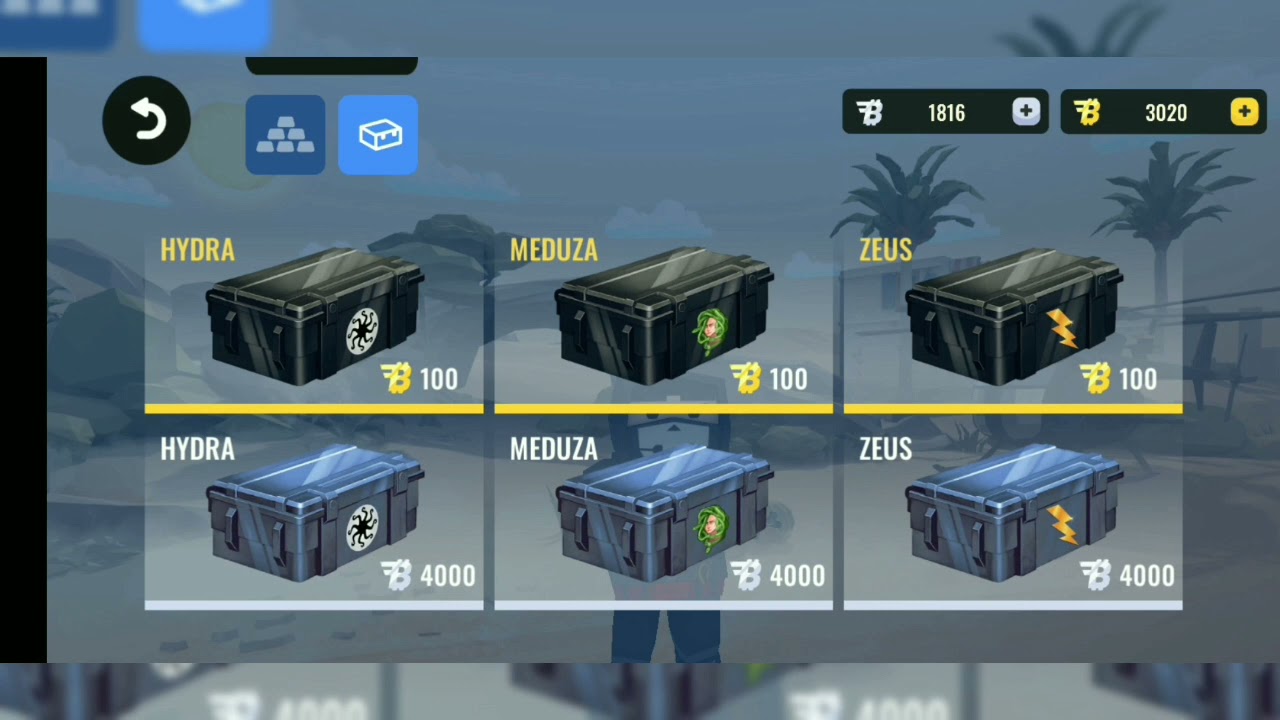 Blockfield : Open case find the knife with 3000 gold