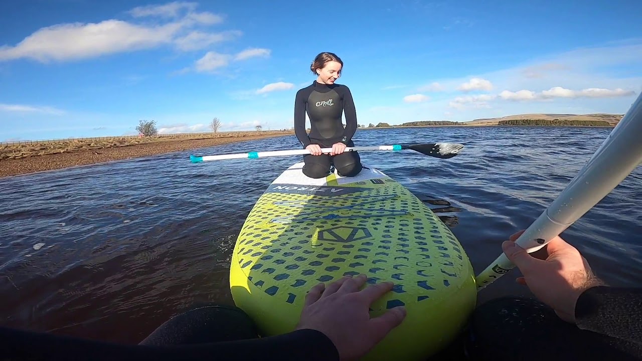 SUP Threipmuir Reservoir, Edinburgh, Feb'21