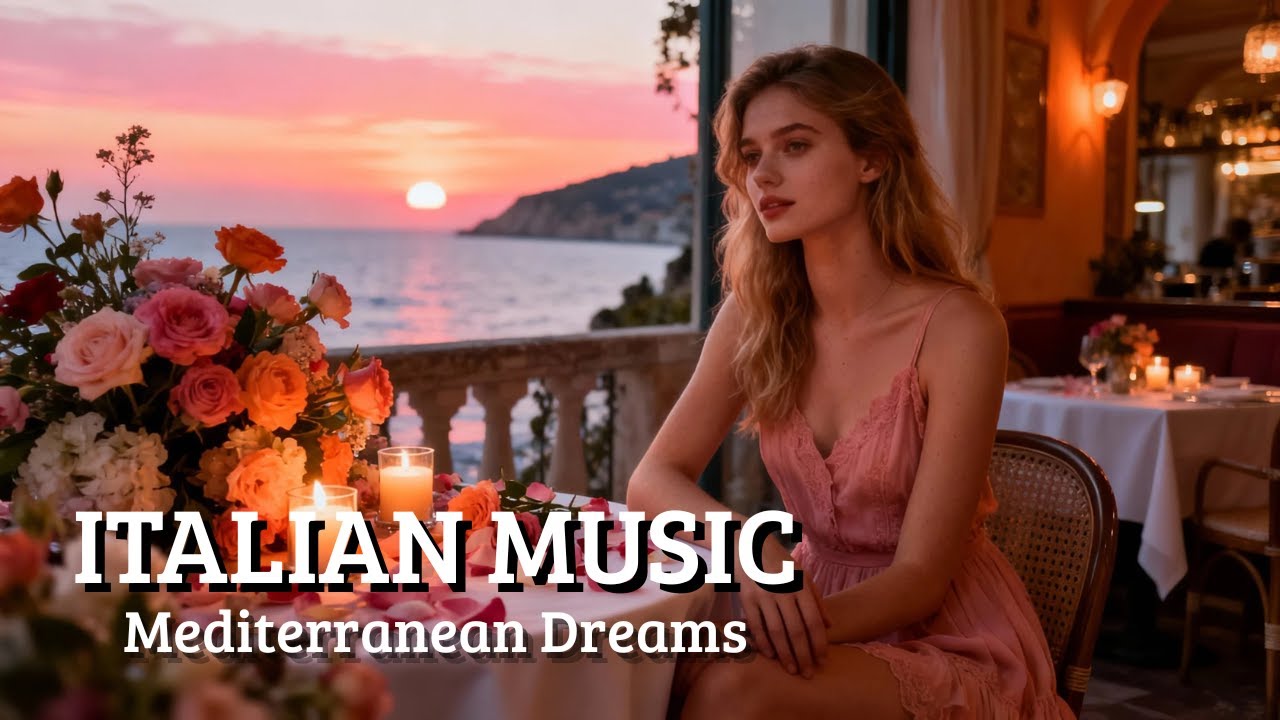 Italy Relaxing Instrumental 🎶 2+ Hours Mediterranean Vibes from Amalfi Coast Sunset