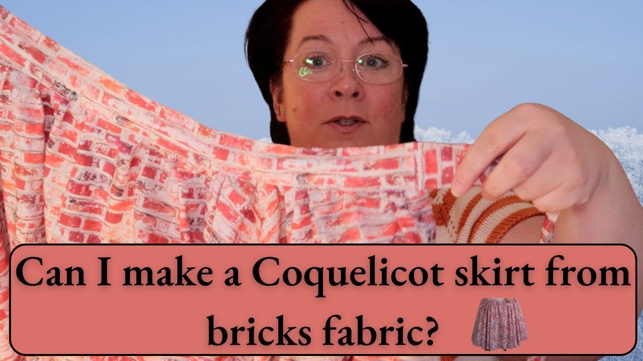 Can I Make a Coquelicot Skirt from Bricks fabric? | Sewing for a larger body