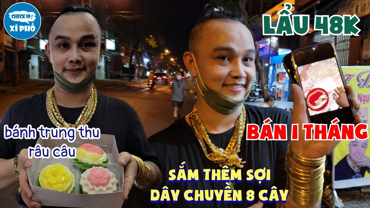 Em gái đeo nhiều vàng tiếp tục tậu thêm sợi dây chuyền hơn 8 Cây sau 1 tháng bán lẩu 48k