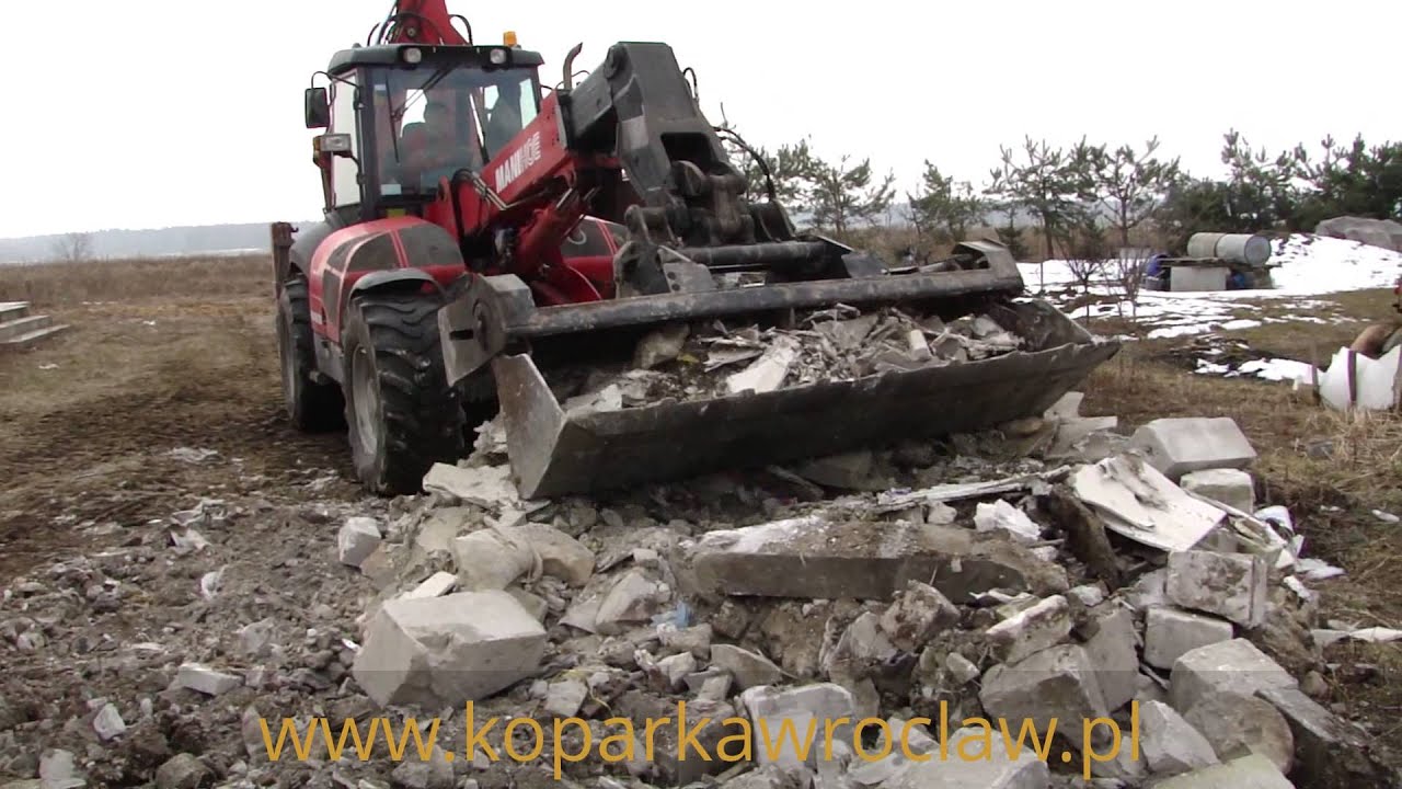 Załadunek koparko ładowarka Manitou MLB 625