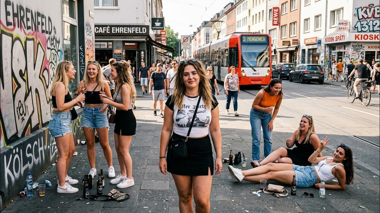 Walking Venloer Straße Ehrenfeld Cologne 🇩🇪| Famous Street Life in Cologne Germany| 4K HDR City Walk